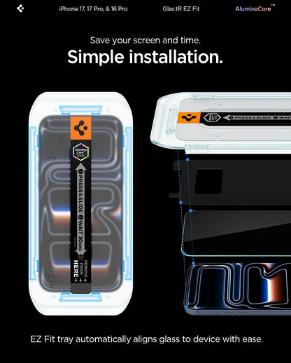 Spigen Screen Protector for iPhone 17 Pro Max, 16 Pro Max