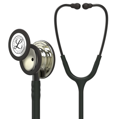 3M Littmann Classic III Monitoring Stethoscope, 5803, More Than 2X as Loud, Weighs Less, Stainless Steel Black-Finish Chestpiece, 27" Black Tube, Stem and Headset