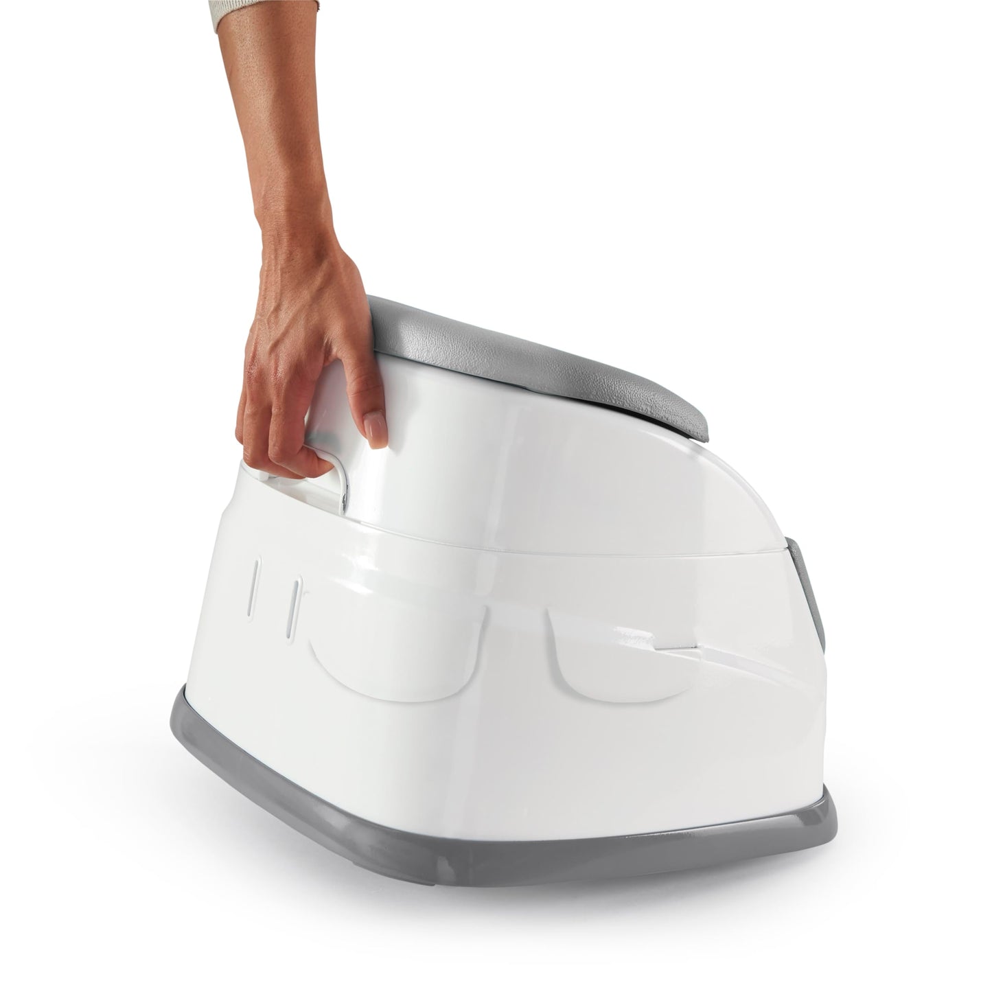 Ingenuity Baby Base 2-in-1 Booster Feeding and Floor Seat with Self-Storing Tray - Cashmere