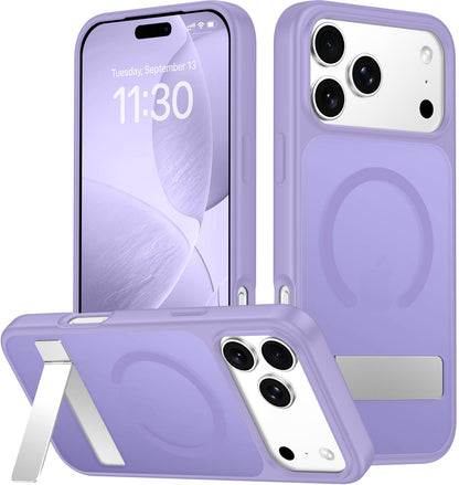 SPIDERCASE Magnetic for iPhone 17 Pro Max Case,with Kickstand,Clear