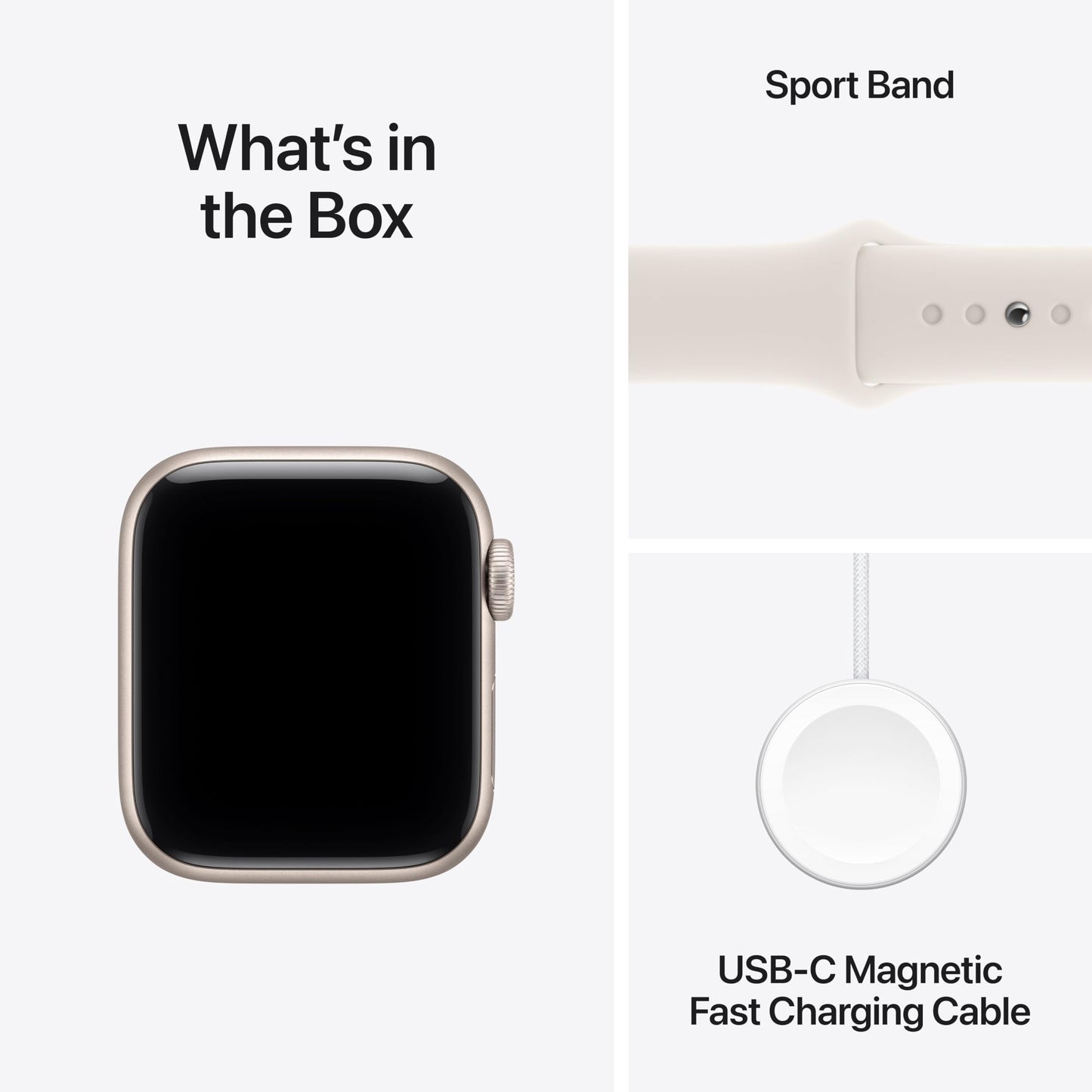 Apple Watch SE 3 [GPS 44mm] Smartwatch with Midnight Aluminum Case with Midnight Sport Band - M/L. Fitness and Sleep Trackers, Heart Rate Monitor, Always-On Display, Water Resistant