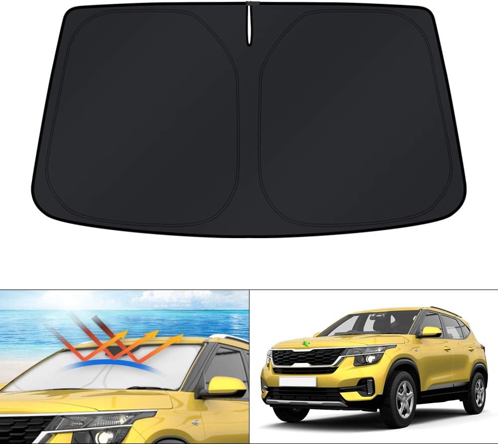 KUST Windshield Sun Shade for 2016 2017 2018 2019 2020 2021 2022 BMW X1 F48 Accessories Custom Fit Sunshade Foldable Window Sun Visor Protector Blocks UV Rays Keep Your Car Cooler