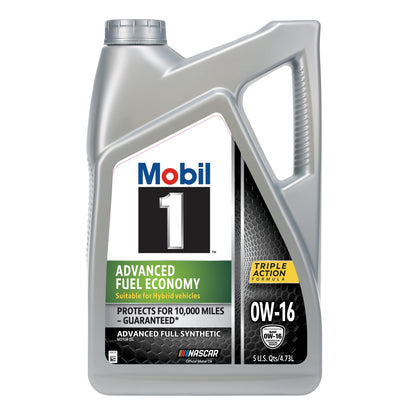 Mobil 1 Advanced Fuel Economy Full Synthetic Motor Oil 0W-20, 5 Quart