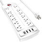 Yintar 6Ft Surge Protector Power Strip with 8 Outlets and 4 USB Ports