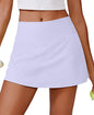 PINSPARK 14" Womens Tennis Skirt High Waisted Golf Skort with 2 Pockets
