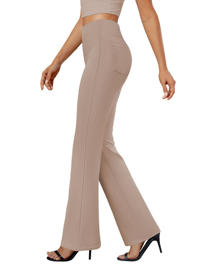 DLOODA Womens Bootcut Dress Pants Business Casual Work Pants with Pockets