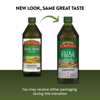 Pompeian Smooth Extra Virgin Olive Oil - 68 fl oz (2 L)