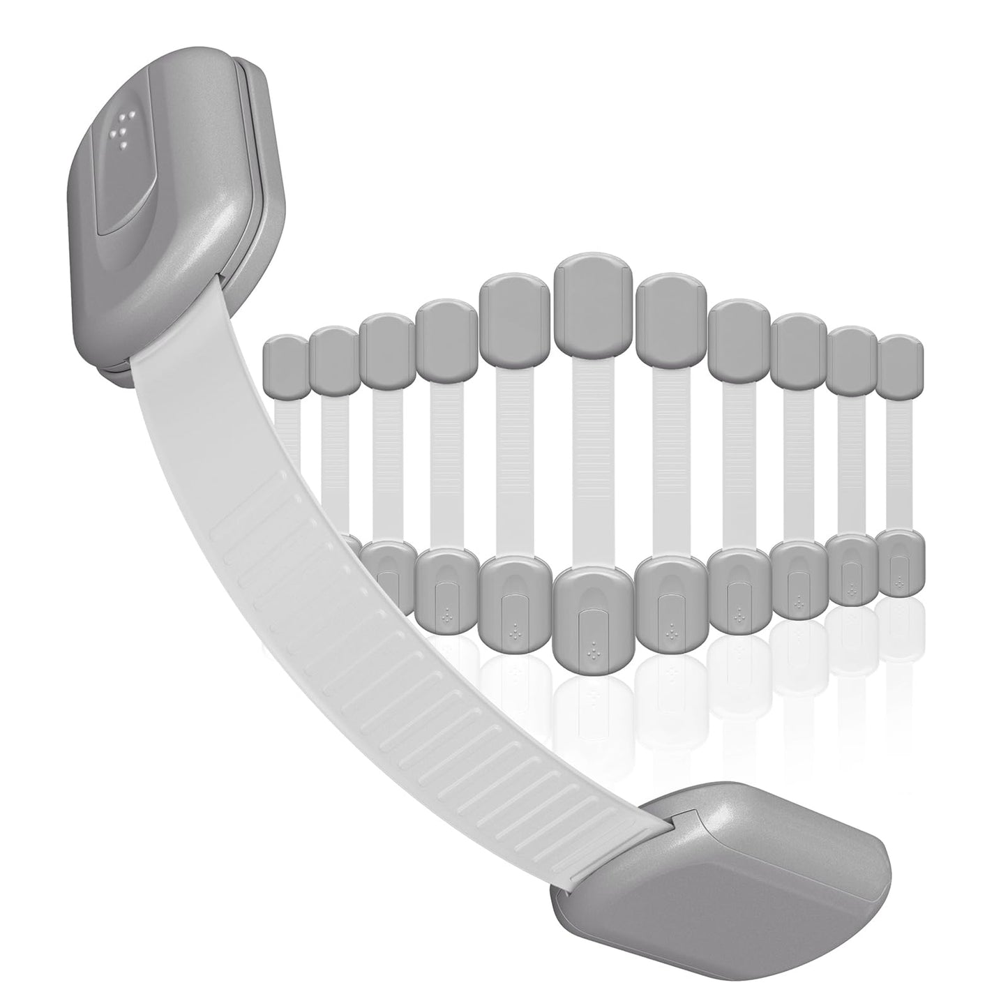 SKYLA HOMES Child Safety Cabinet Locks, White, 8 Pack