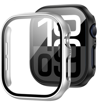 JZK Screen Protector Case for Apple Watch Series 11/10 42mm,Purple+Clear