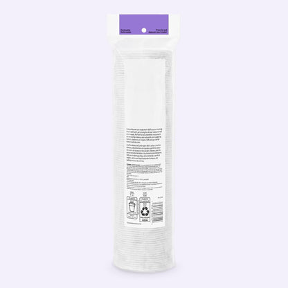 Amazon Basics Hypoallergenic Cotton Rounds for Makeup Removal and Skincare, 100 Count, 1 Pack