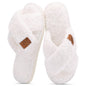 Evshine Memory Foam Fuzzy House Slippers for Women