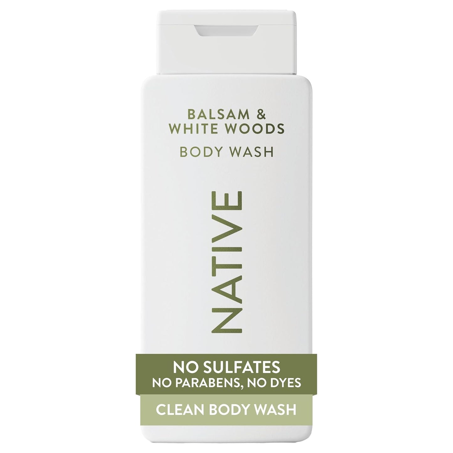 Native Clean Body Wash, Gentle & pH-balanced for Sensitive Skin, 24-Hr Freshness for Women & Men, Vegan & Cruelty-Free, Free of Sulfates, Parabens & Phthalates, Cashmere & Rain, 18 fl oz