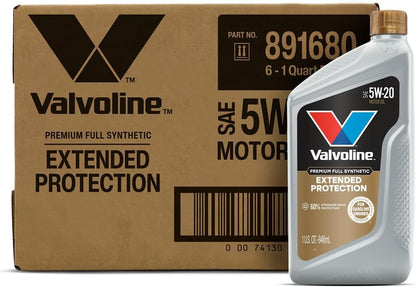 Valvoline Advanced Full Synthetic SAE 0W-20 Motor Oil 5 QT