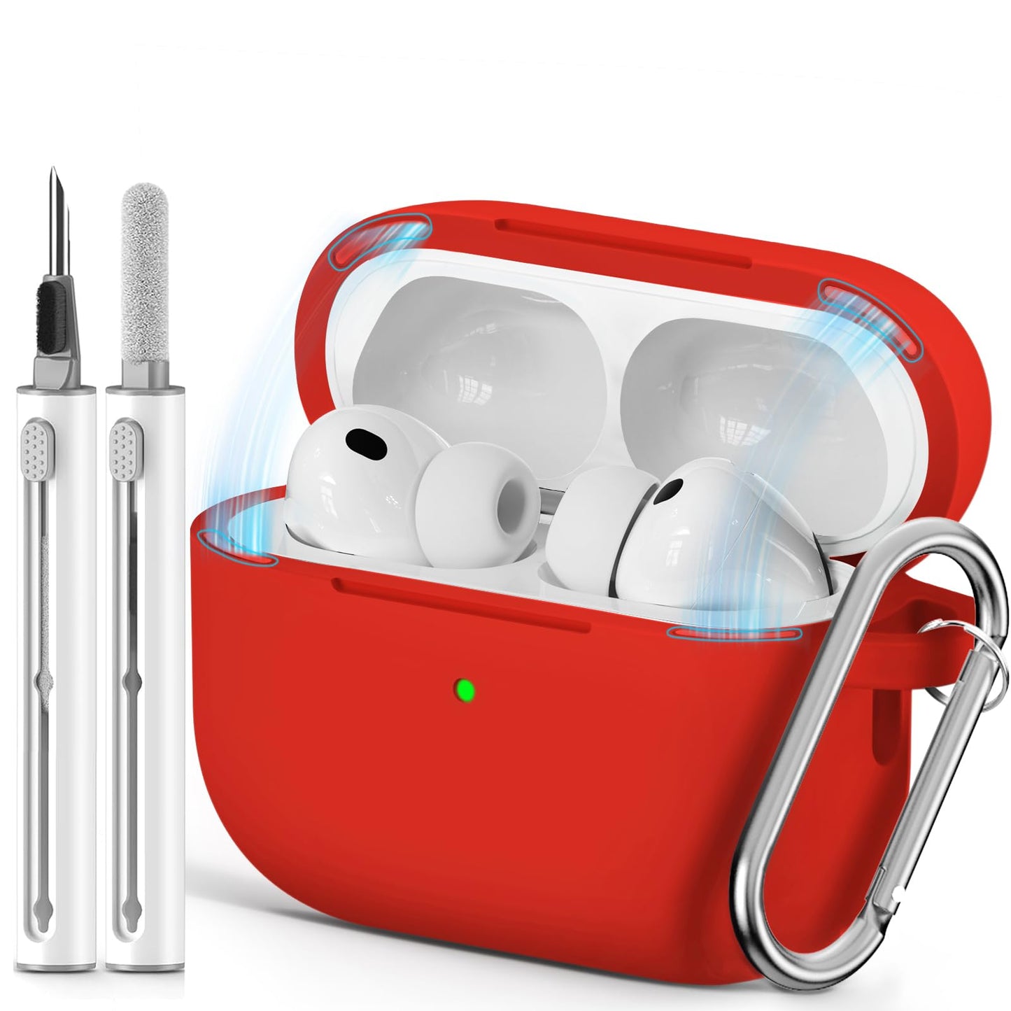 Ljusmicker for AirPods 4 Case 2024 with Cleaner Kit,Milk Tea