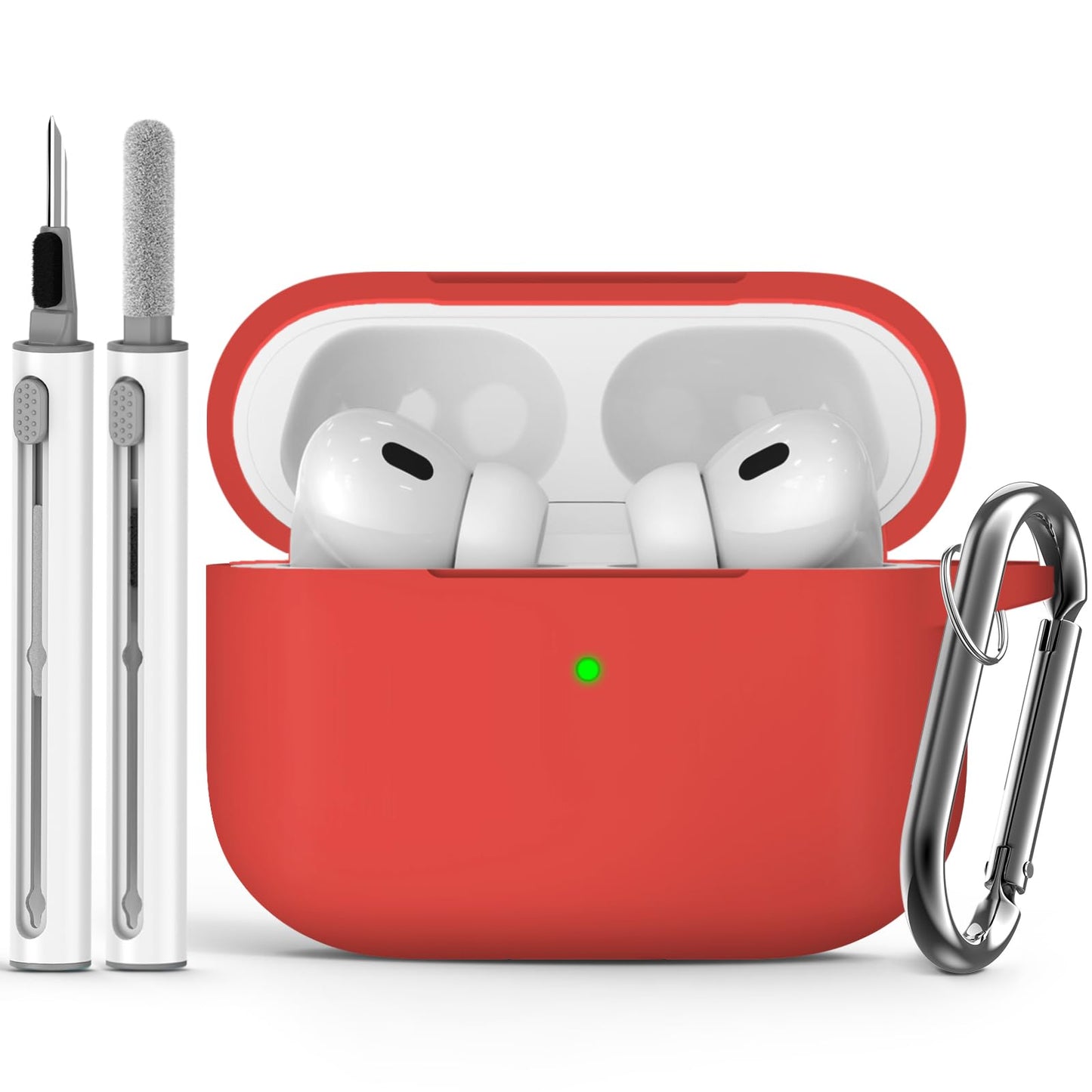 Ljusmicker for AirPods 4 Case 2024 with Cleaner Kit,Milk Tea