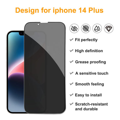 PEHAEL for iPhone 16 Pro Max Privacy Screen Protector+Camera Lens Protector