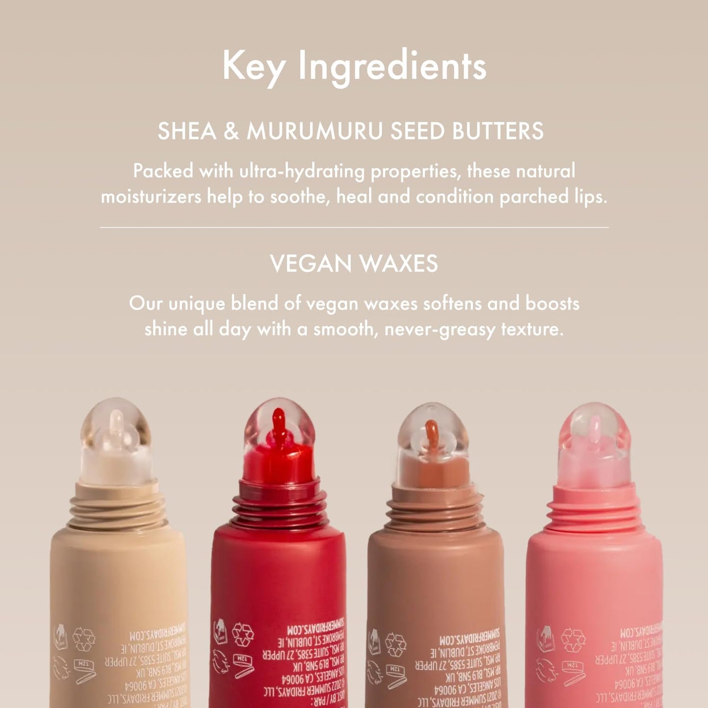 Summer Fridays Lip Butter Balm - Moisturizing Lip Gloss for Instant Shine + Sheer Color - With Nourishing Shea Butter - Everyday Makeup + Skin Care Summer Essentials - Vegan - Pink Sugar (.5 Oz)