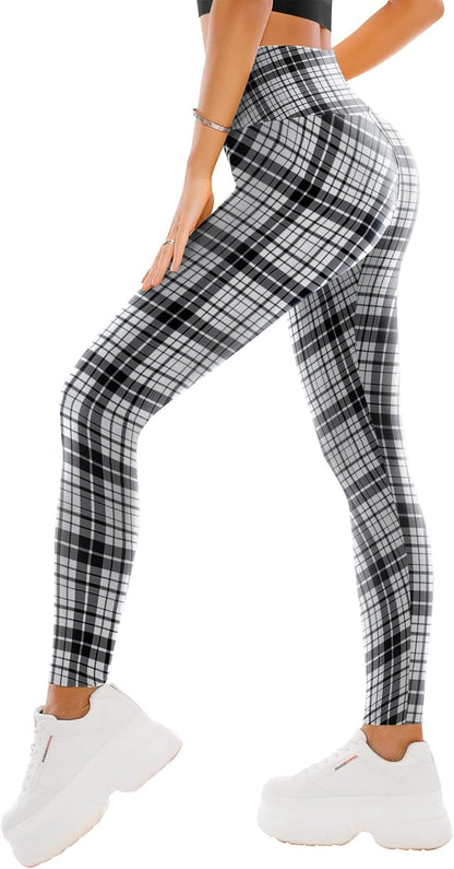 SINOPHANT High Waisted Leggings for Women - Full Length Capri Buttery Soft Yoga Pants for Workout Athletic