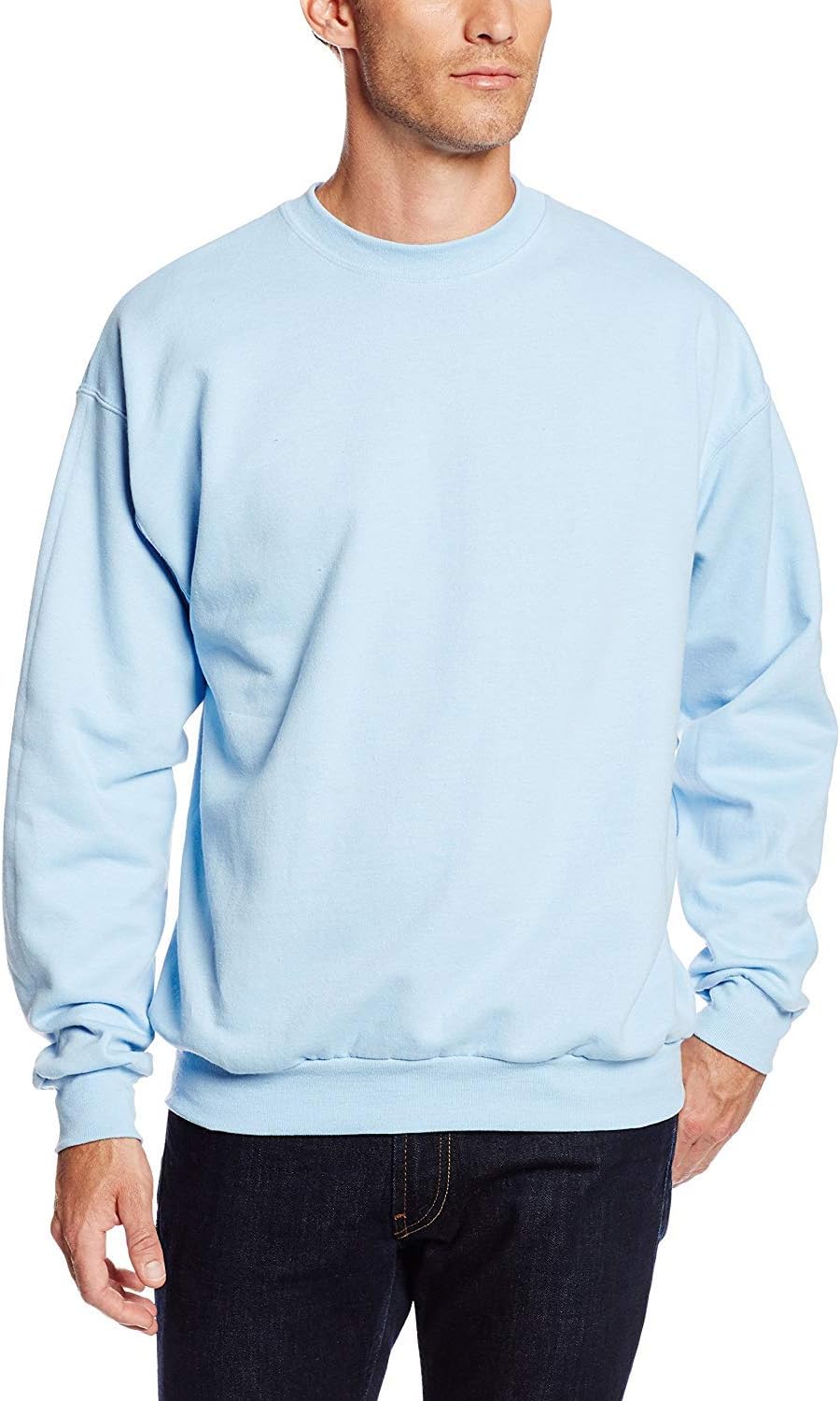 Hanes Men's Sweatshirt, EcoSmart Fleece Crewneck Sweatshirt, Big & Tall Available, 1 or 2-Pack