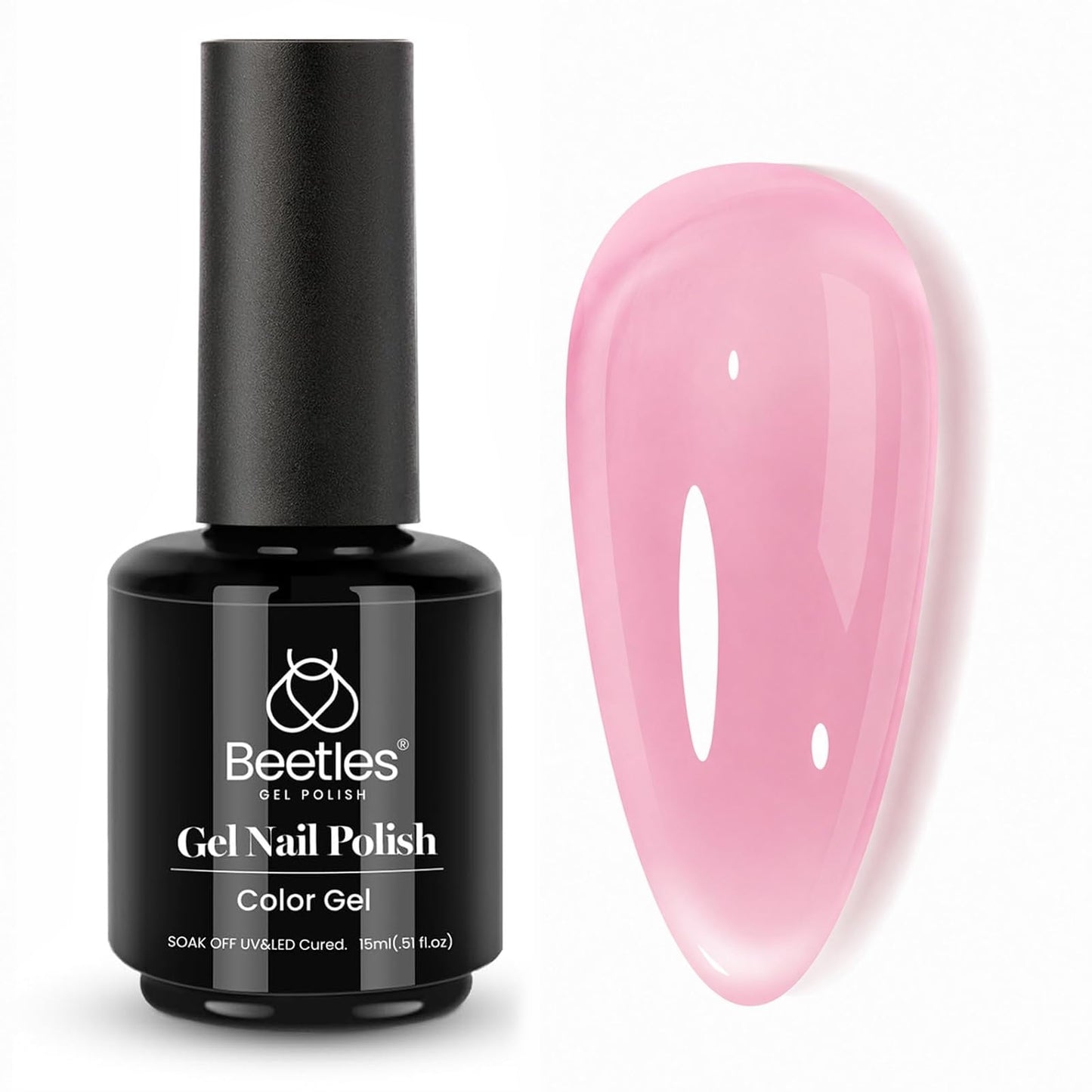 Beetles Purple Gel Nail Polish, 1 Pcs 15ml Purple Gel Polish