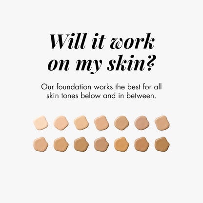 Smooche Color Changing Foundation - Skin Tone Adapting Liquid Foundation for Women, Self Adjusting Natural Finish, Blurs Imperfections & Fine Lines, SPF 15,1.01 Fl Oz