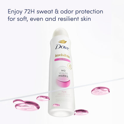 Dove Invisible Antiperspirant Dry Spray Clear Finish 3PK 3.8 oz