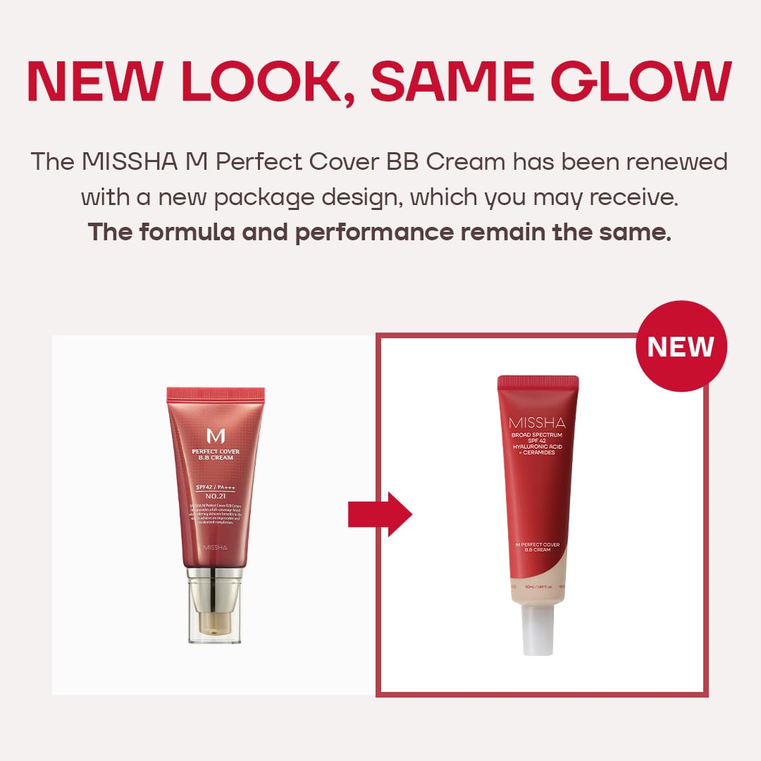 MISSHA M Perfect Cover BB Cream No.23 Natural Beige SPF 42 PA+++ 1.69 oz