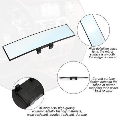 8sanlione 360-Degree Adjustable Car Rearview Mirror