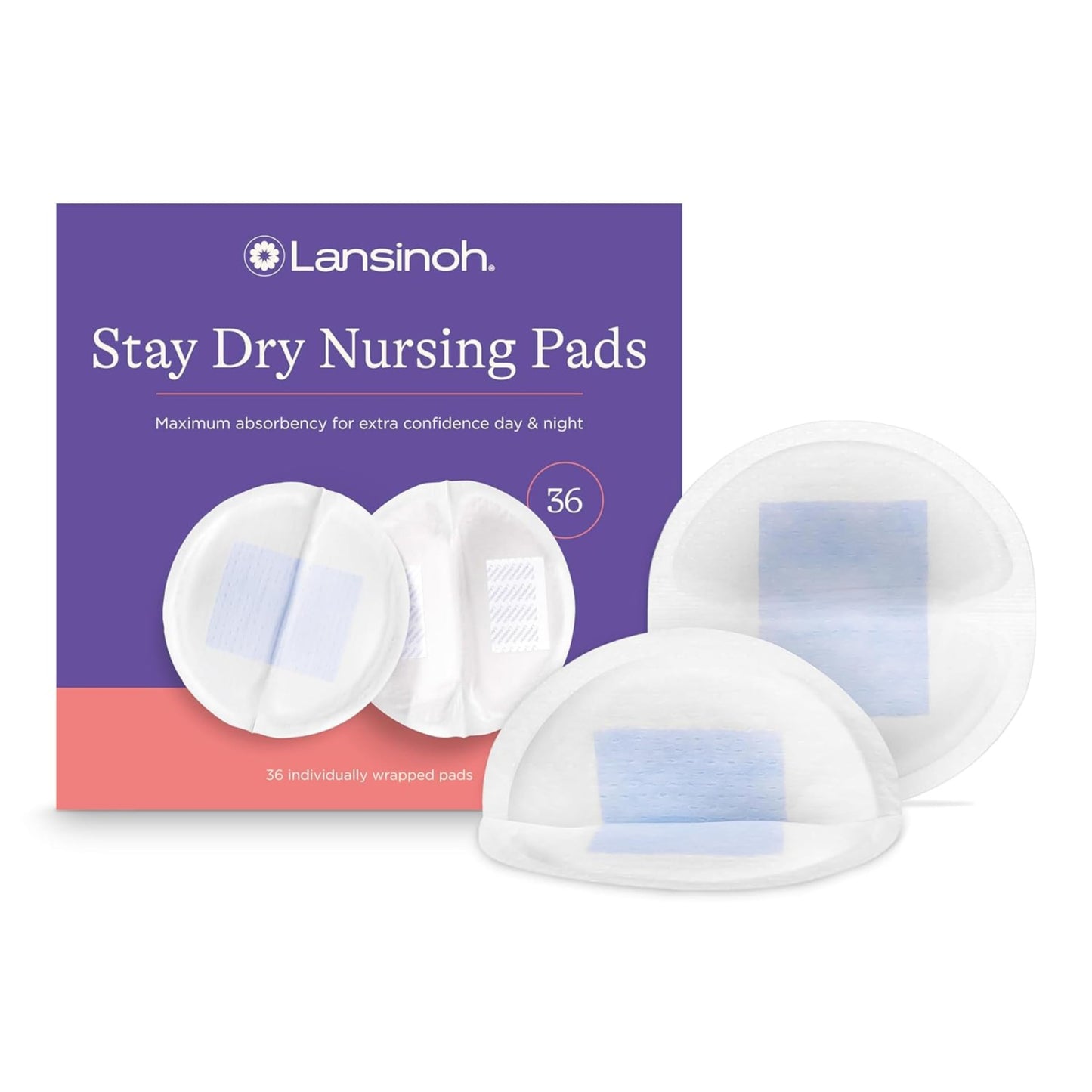 Lansinoh Stay Dry Disposable Nursing Pads, 100 Count