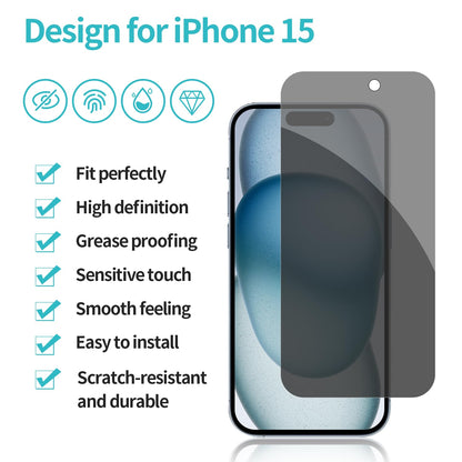 PEHAEL for iPhone 16 Pro Max Privacy Screen Protector+Camera Lens Protector