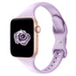 Thin Slim Band Compatible with Apple Watch 38mm 40mm 41mm 42mm 44mm 45mm 46mm 49mm, Replacement Silicone Sport Strap for iWatch Series 11/10/9/8/7/6/5/4/3/2/1 Ultra SE Women Men, Light Blush