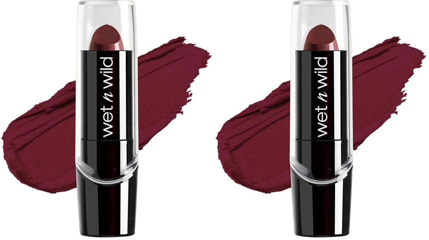 wet n wild Silk Finish Lipstick, Hydrating Rich Buildable Lip Color, Formulated with Vitamins A,E, & Macadamia for Ultimate Hydration, Cruelty-Free & Vegan - A Short Affair