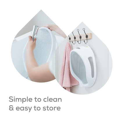Angelcare Soft-Touch Baby Bath Support & Rinser Bundle, Aqua