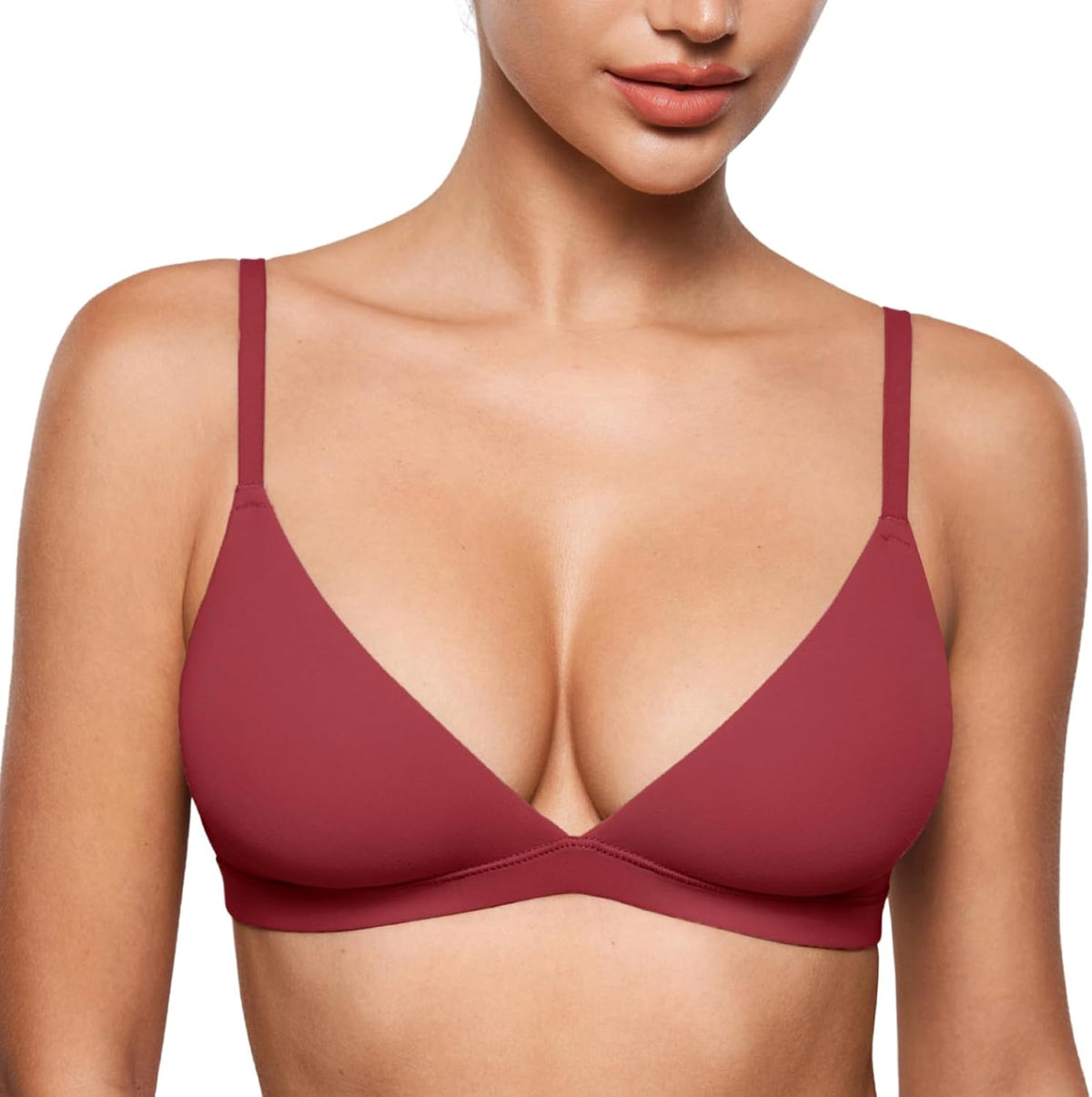 INLYRIC Women's Unlined Triangle Bralette