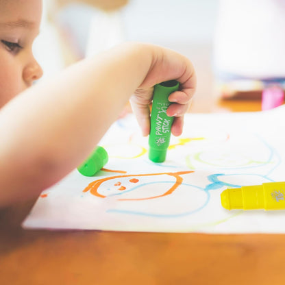 TBC The Best Crafts Paint Sticks for Kids Ages 2-8, 12 Classic Colors