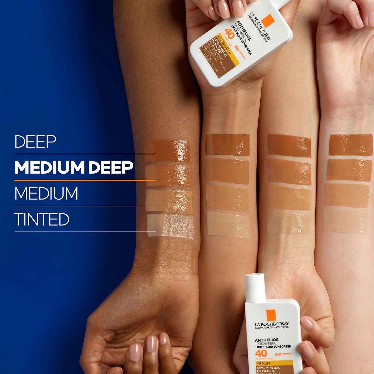 La Roche-Posay Anthelios Mineral Light Fluid Sunscreen for Face in 5 shades