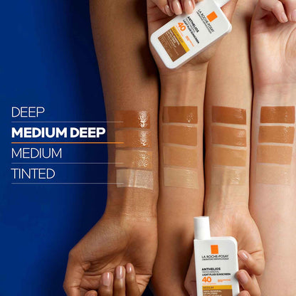La Roche-Posay Anthelios Mineral Light Fluid Sunscreen for Face in 5 shades