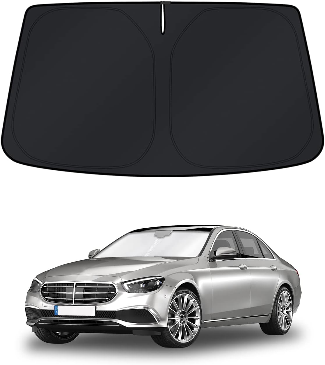 KUST Windshield Sun Shade for 2016 2017 2018 2019 2020 2021 2022 BMW X1 F48 Accessories Custom Fit Sunshade Foldable Window Sun Visor Protector Blocks UV Rays Keep Your Car Cooler