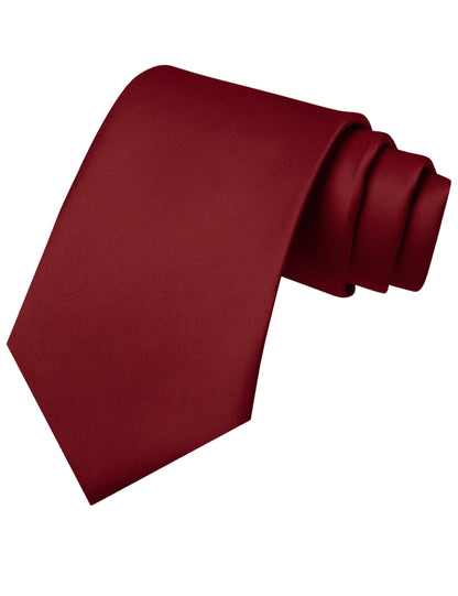 JEMYGINS Solid Color Tie Mens Necktie for Business and Wedding