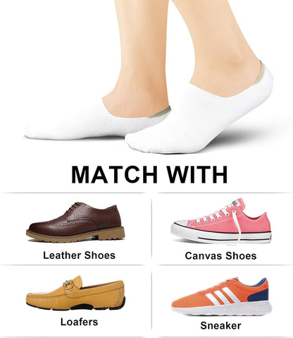 wernies No Show Socks Women Low Cut Ankle Socks Non Slip 4/8 Pairs