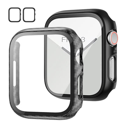 JZK Screen Protector Case for Apple Watch Series 11/10 42mm,Purple+Clear