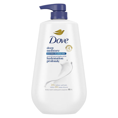 Dove Body Wash Body Wash Deep Moisture 30.6 oz Pump, Sulfate Free