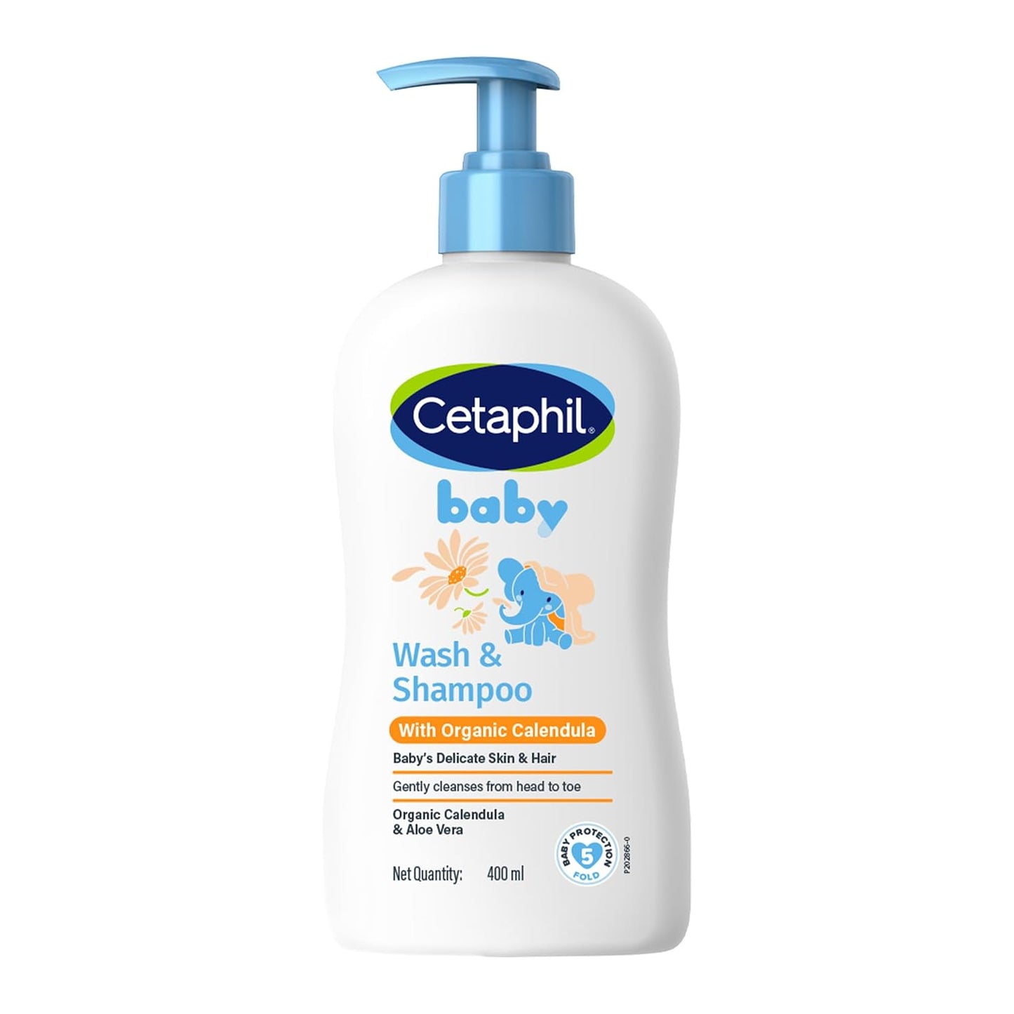 Cetaphil Baby Wash & Shampoo + Lotion, Sensitive Skin, 13.5oz, 2ct