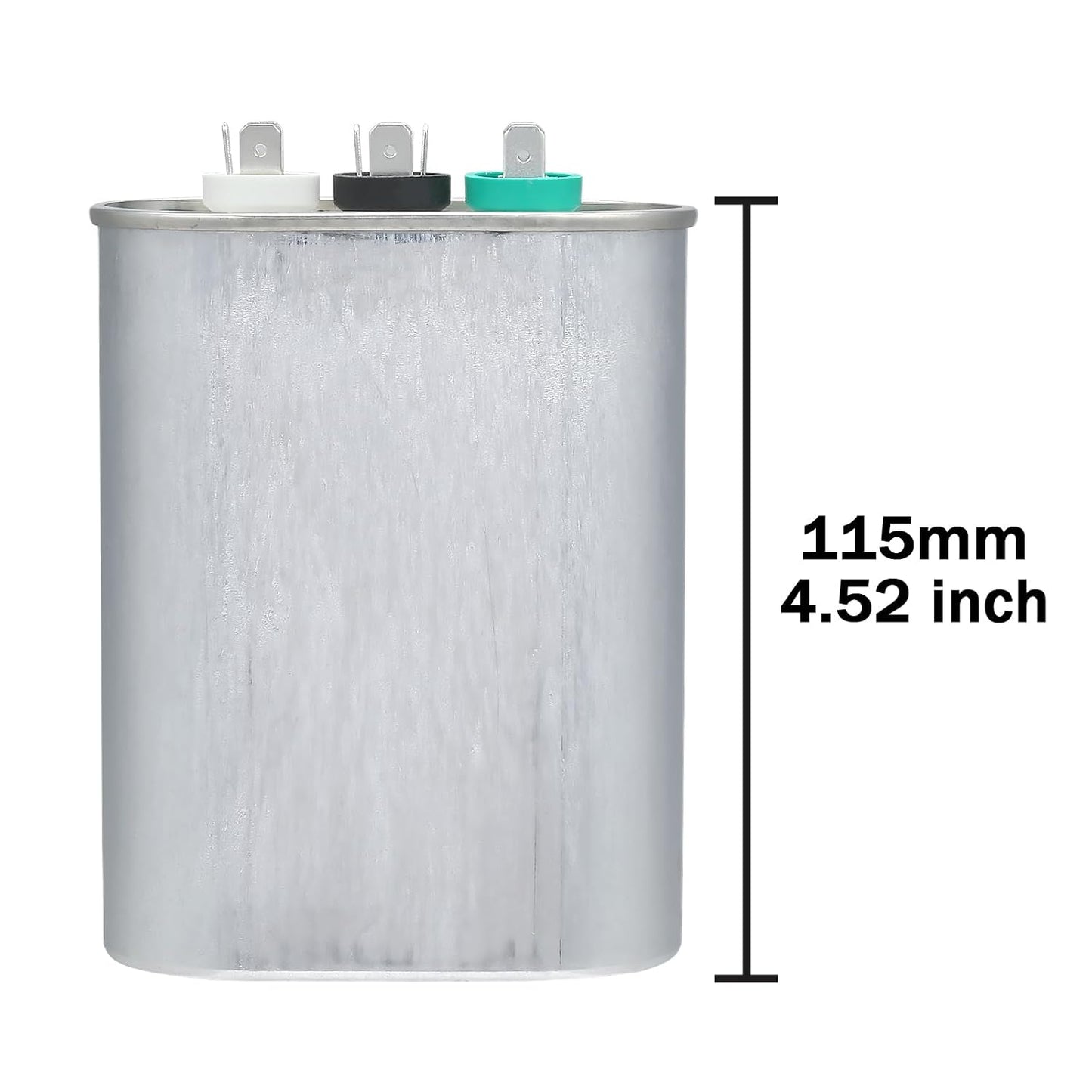 VEXUNGA 5uF 370/440VAC 50/60Hz CBB65 CBB65A Oval Run Start Capacitor 5 MFD 370V/440V Air Conditioner Capacitors for AC Unit Fan Motor Start or Pool Pump or Air Condenser Straight Cool
