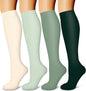 Laite Hebe 4 Pairs-Compression Socks for Women&Men Circulation-Best Support for Nurses,Running,Athletic