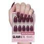 Glamnetic Press On Nails - Short Almond, Glossy Fake Nails 24 Pc Full Kit