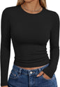 Trendy Queen Womens Long Sleeve T Shirts Fall Fashion Basic Y2K Tops 2026