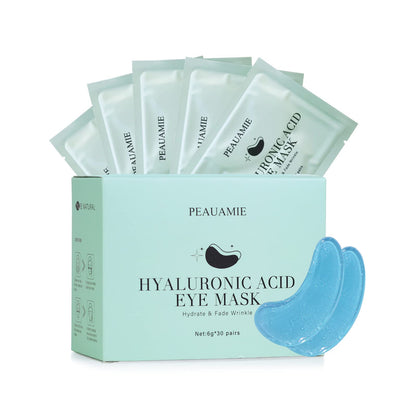 PEAUAMIE Under Eye Patches Gold and Hyaluronic Acid for puffy eyes,Rose Eye Masks for Dark Circles and Puffiness skin care Smooth Wrinkles products 30 Pairs