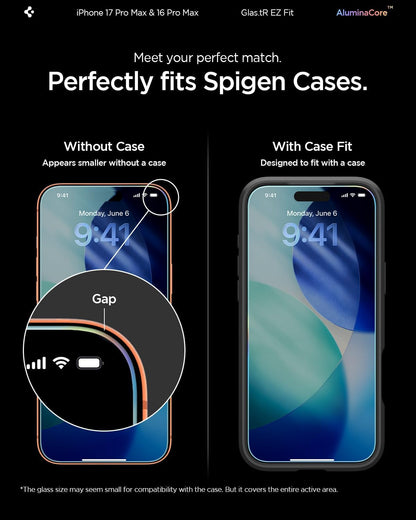 Spigen Screen Protector for iPhone 17 Pro Max, 16 Pro Max