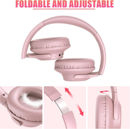 KVIDIO Bluetooth Headphones Wireless Over Ear Headsets 65H Playtime